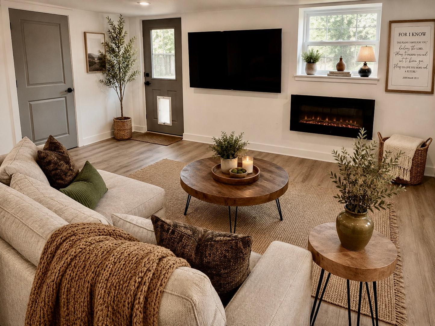 JONATHAN Y Natural Jute Area Rug