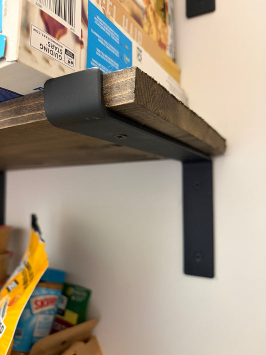 Heavy Duty Black Shelf Brackets (6 Pack) – Exact Match