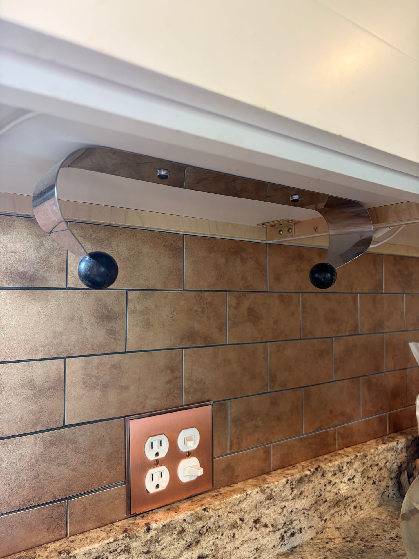 Under Cabinet Stainless Steel Paper Towel Holder (2-Pack)