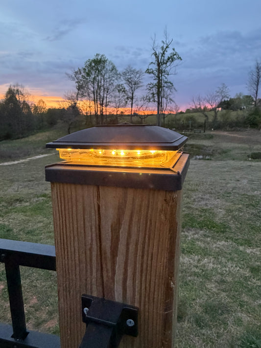 T-SUN Solar Post Cap Lights