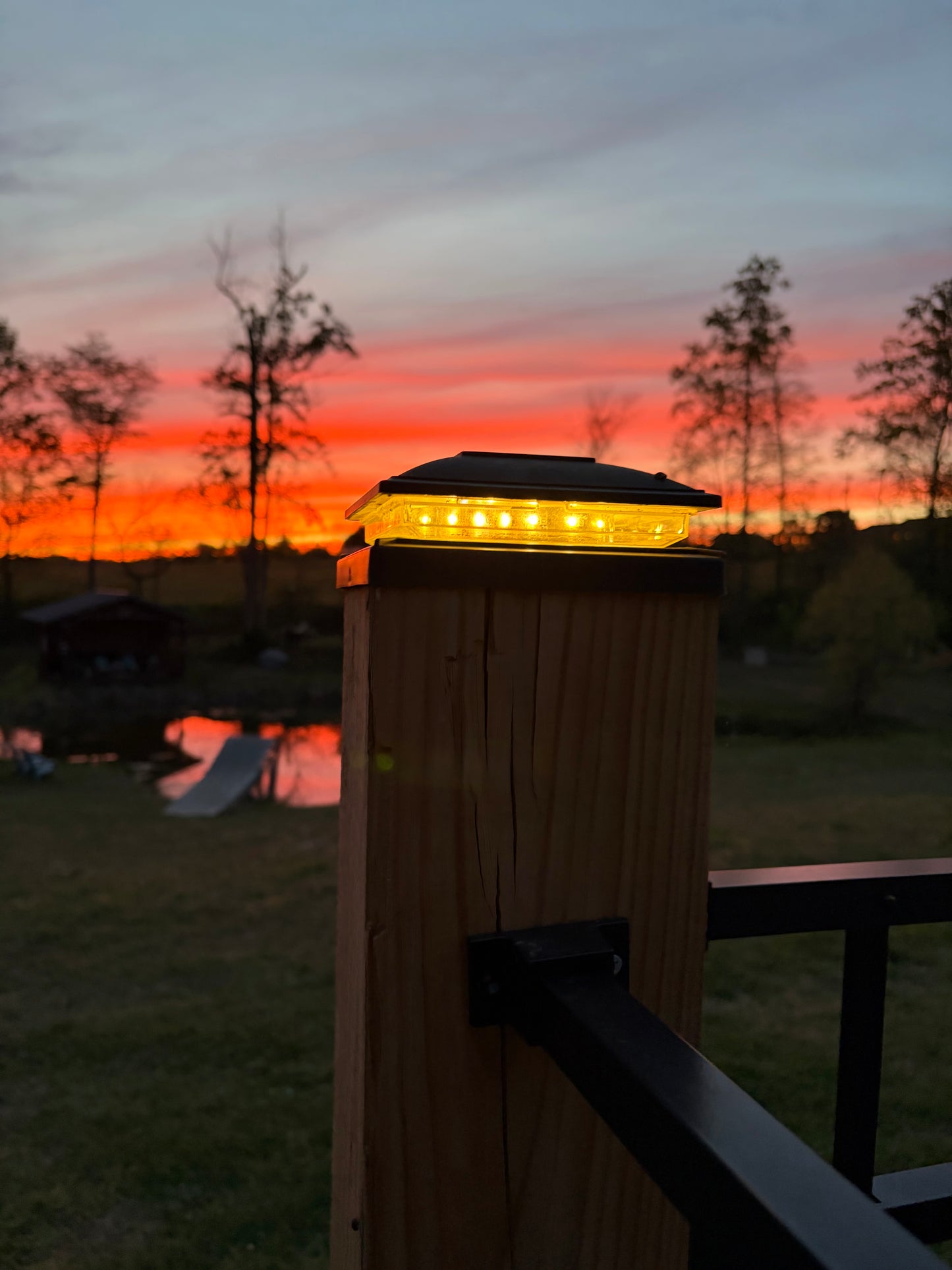 T-SUN Solar Post Cap Lights