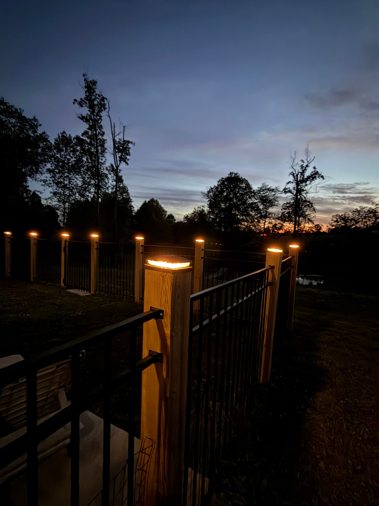 T-SUN Solar Post Cap Lights
