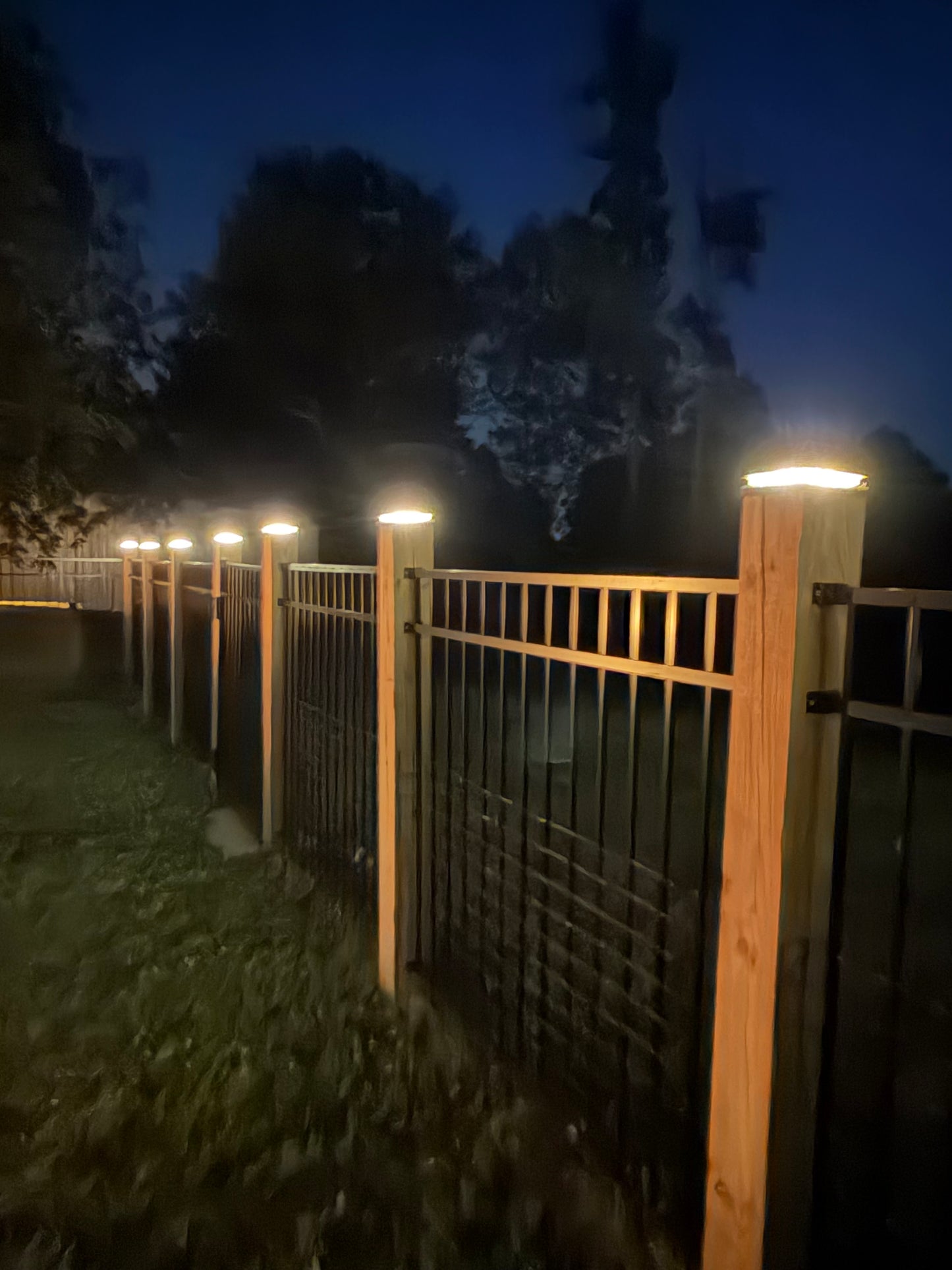 T-SUN Solar Post Cap Lights