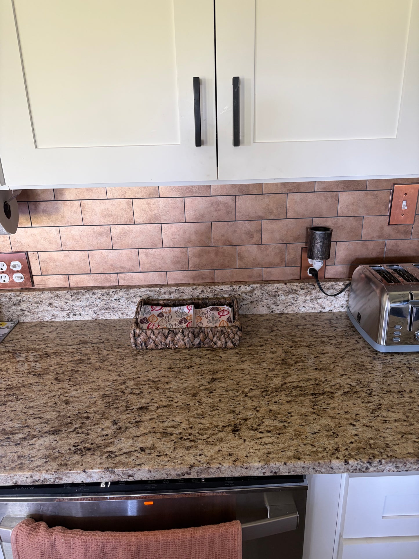 Copper Peel & Stick Backsplash Tiles