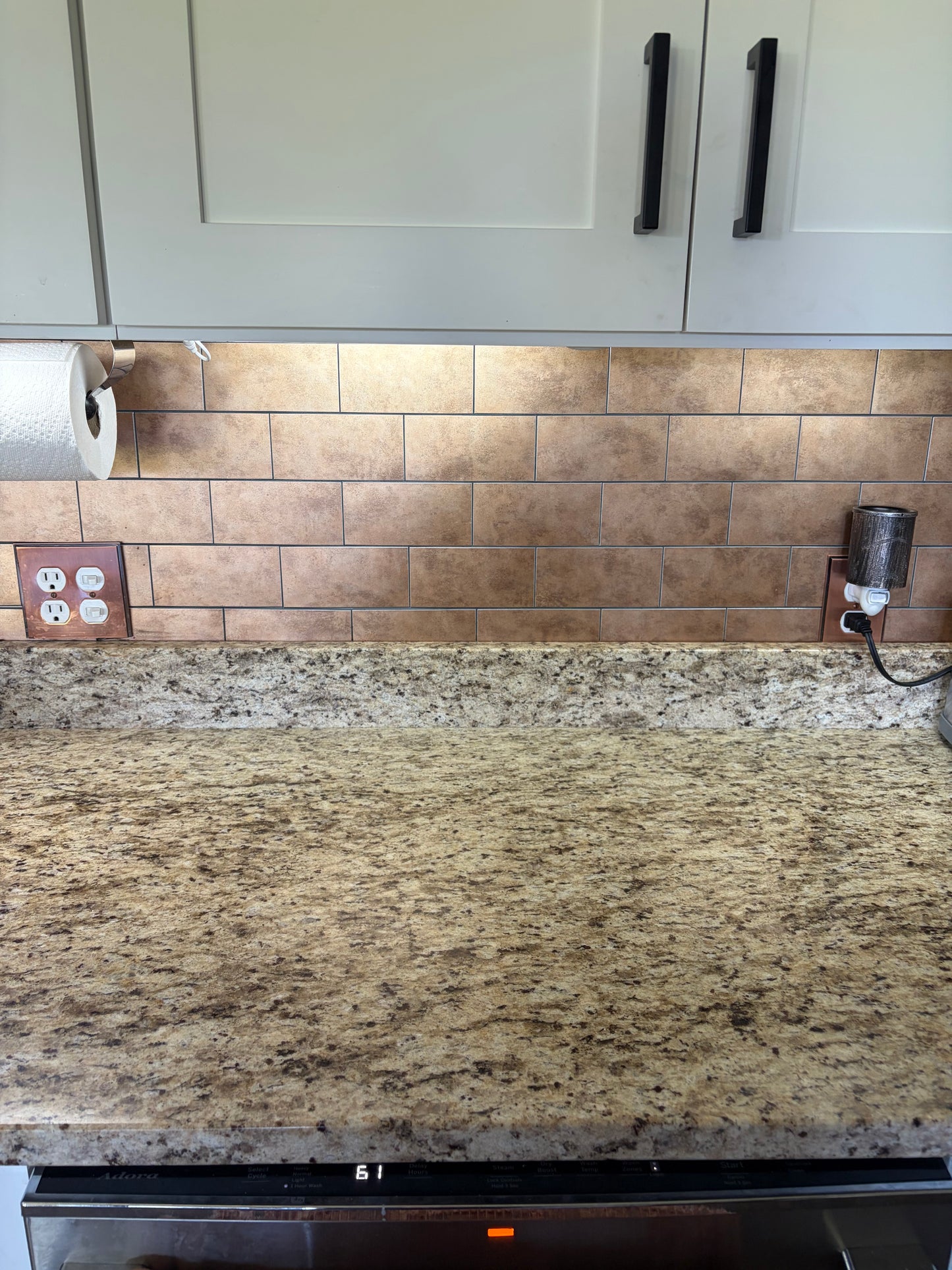 Copper Peel & Stick Backsplash Tiles