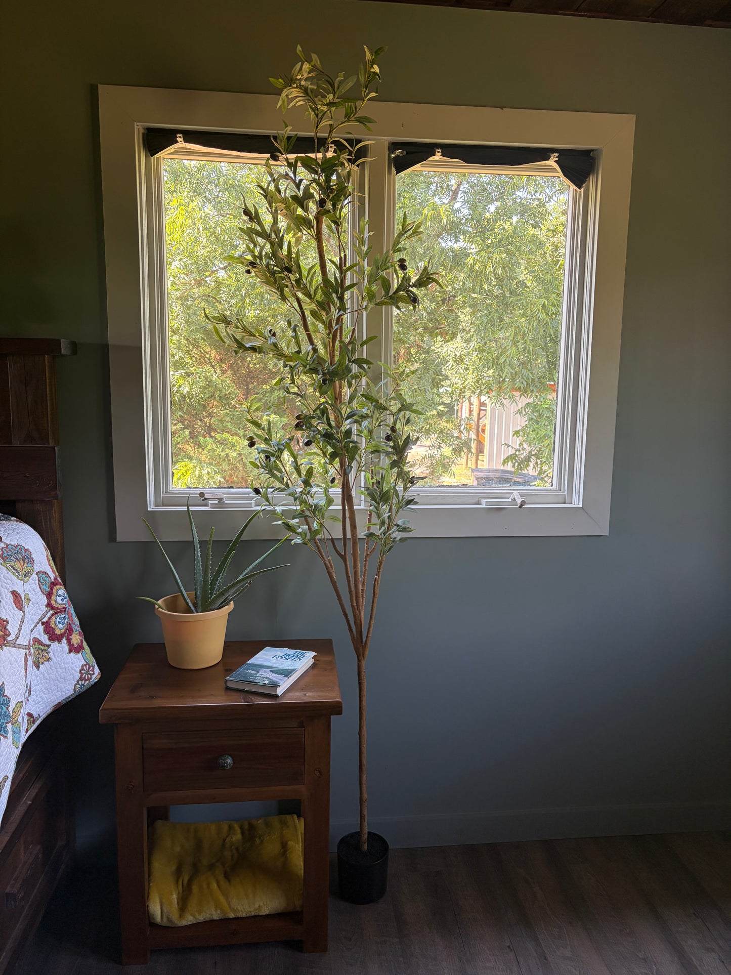 7' Faux Olive Tree