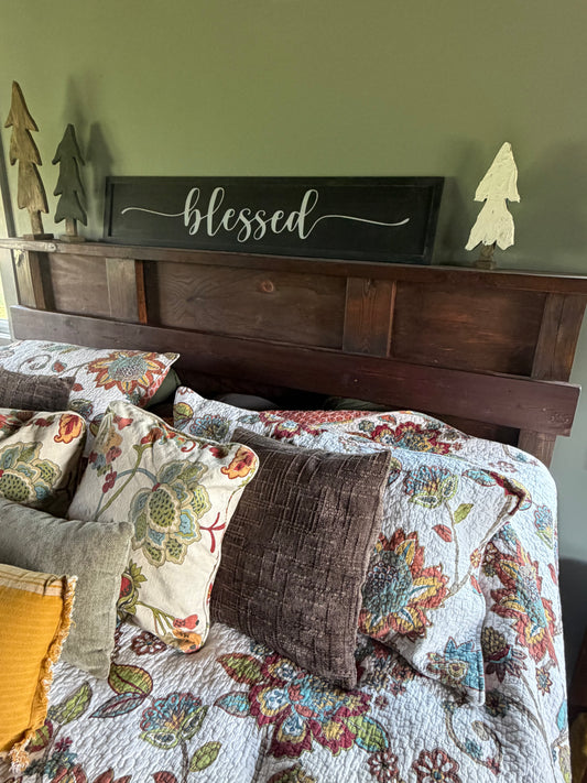 Rustic Farmhouse King Bed Frame