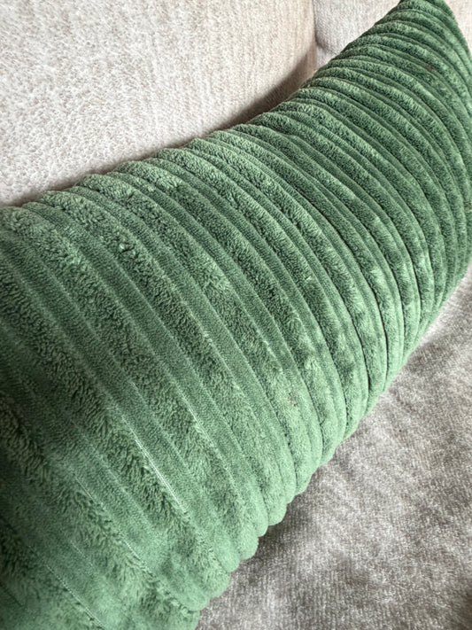 Green Corduroy Throw Pillow Covers