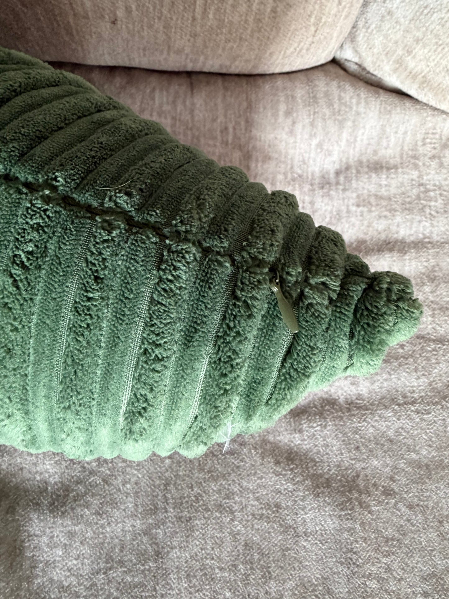 Green Corduroy Throw Pillow Covers