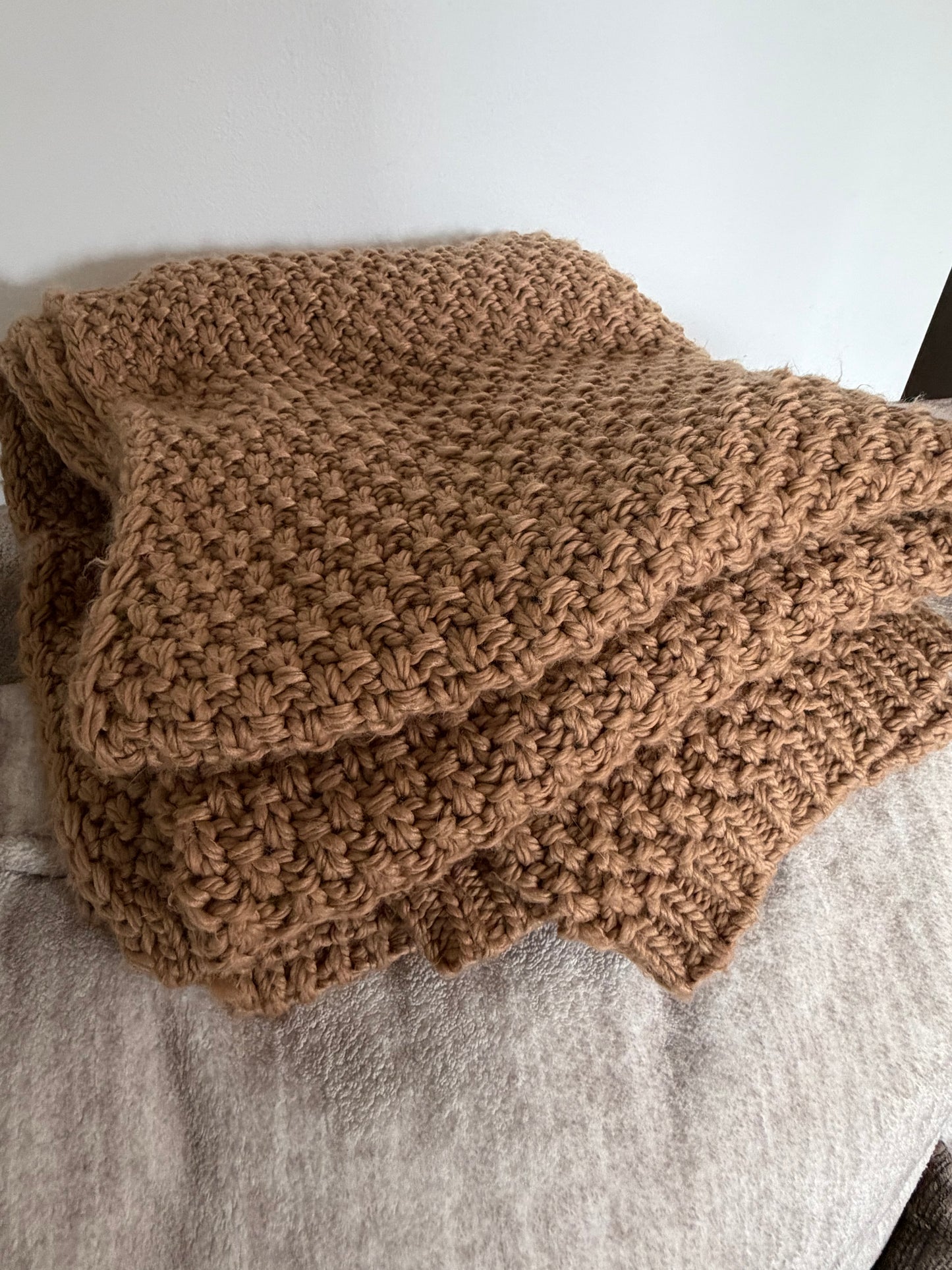 Golden Maize Knit Throw Blanket