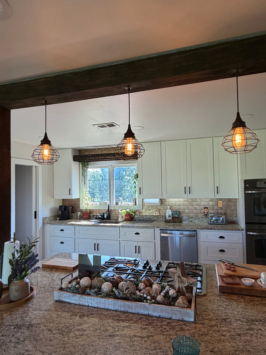 Industrial Cage Pendant Light