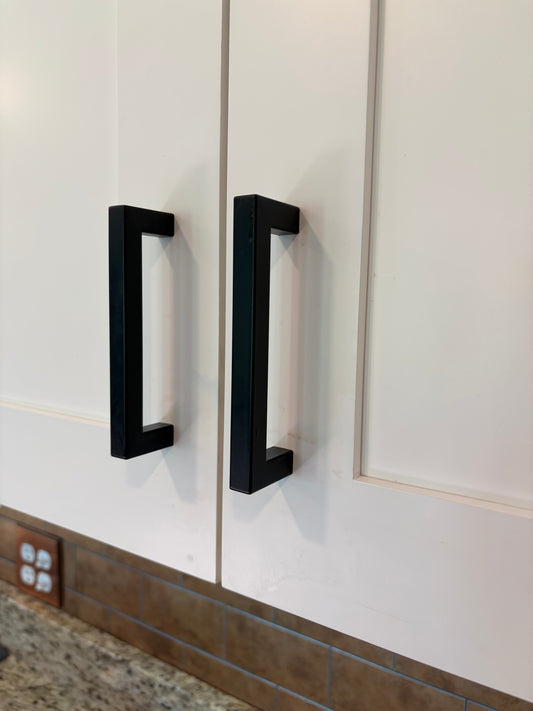 Matte Black Cabinet Pulls (5")