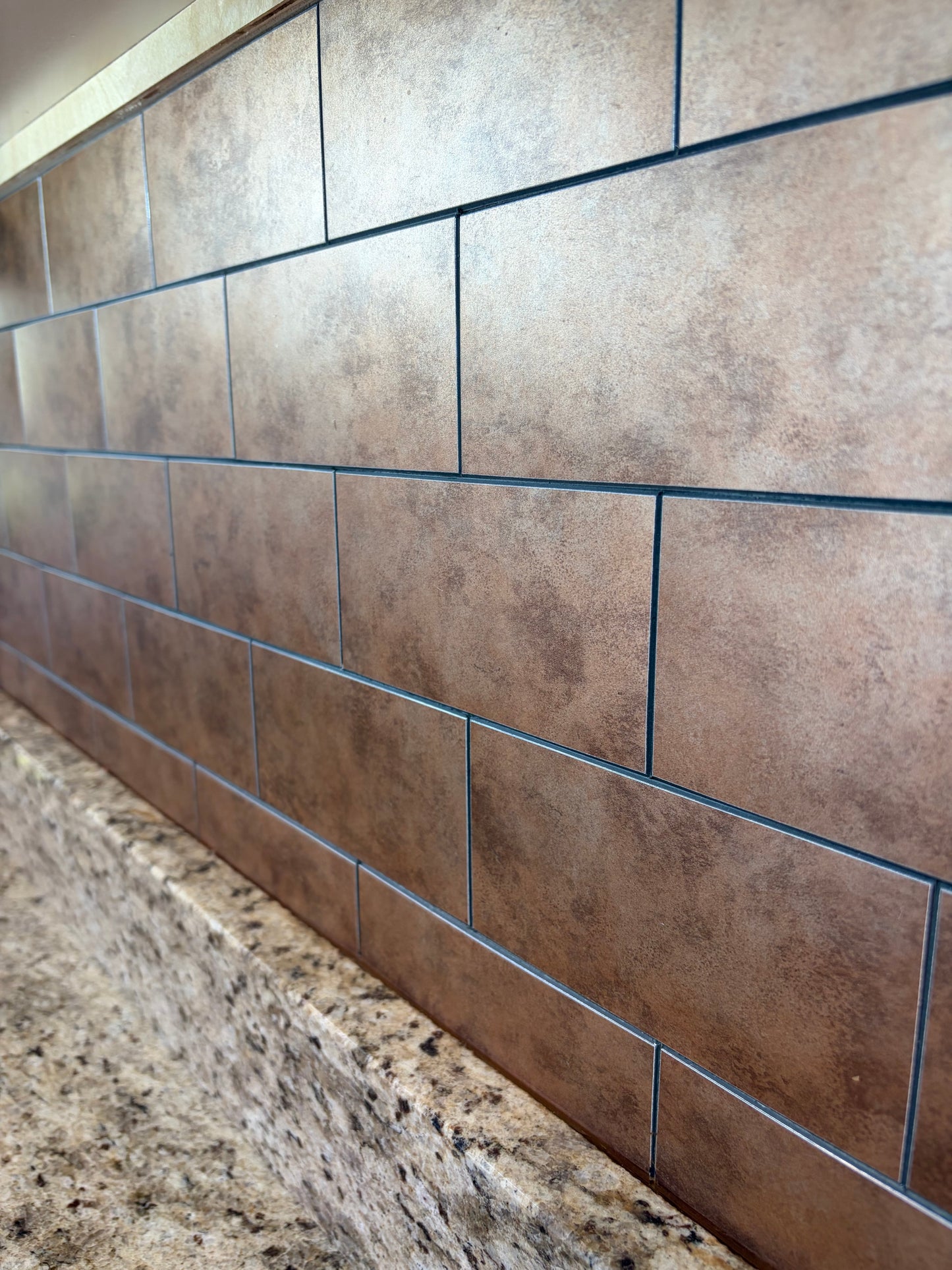 Copper Peel & Stick Backsplash Tiles