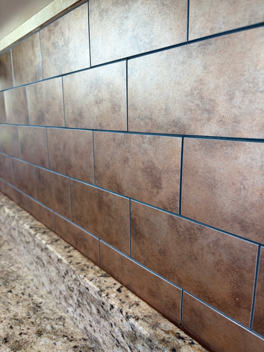 Copper Peel & Stick Backsplash Tiles