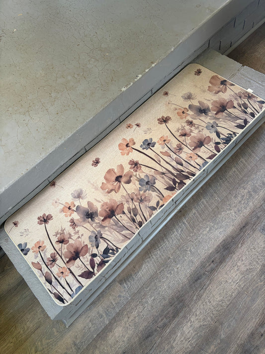Vintage Floral Anti-Fatigue Kitchen Mat
