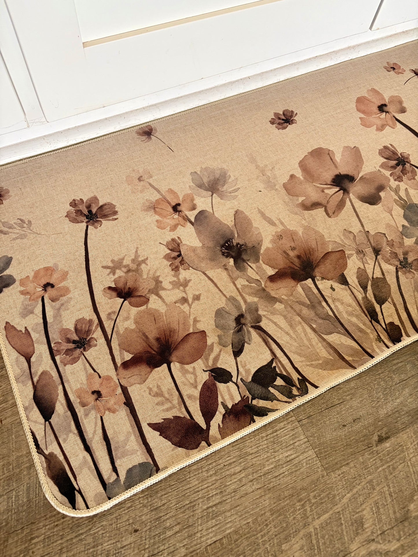 Vintage Floral Anti-Fatigue Kitchen Mat