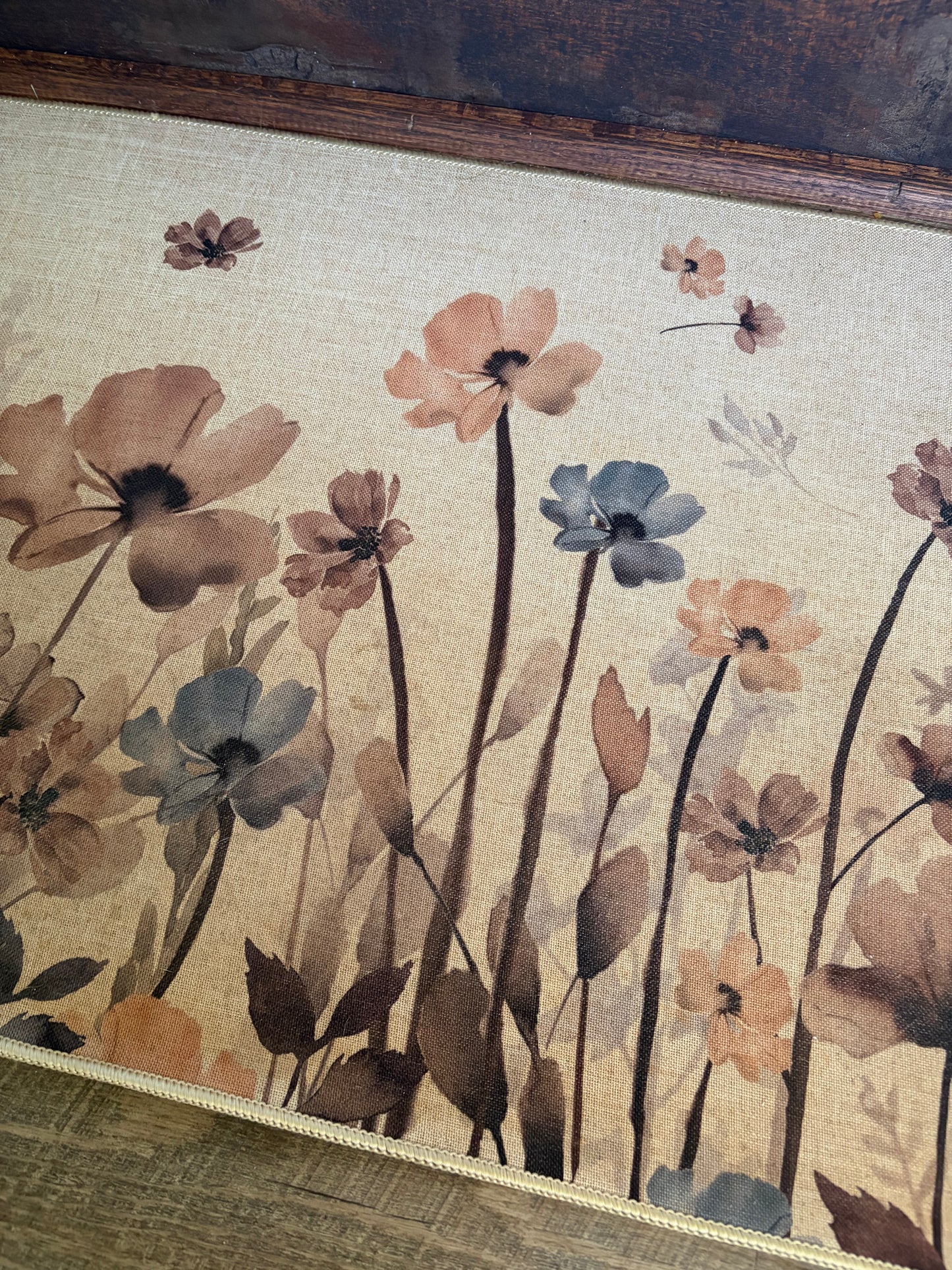 Vintage Floral Anti-Fatigue Kitchen Mat