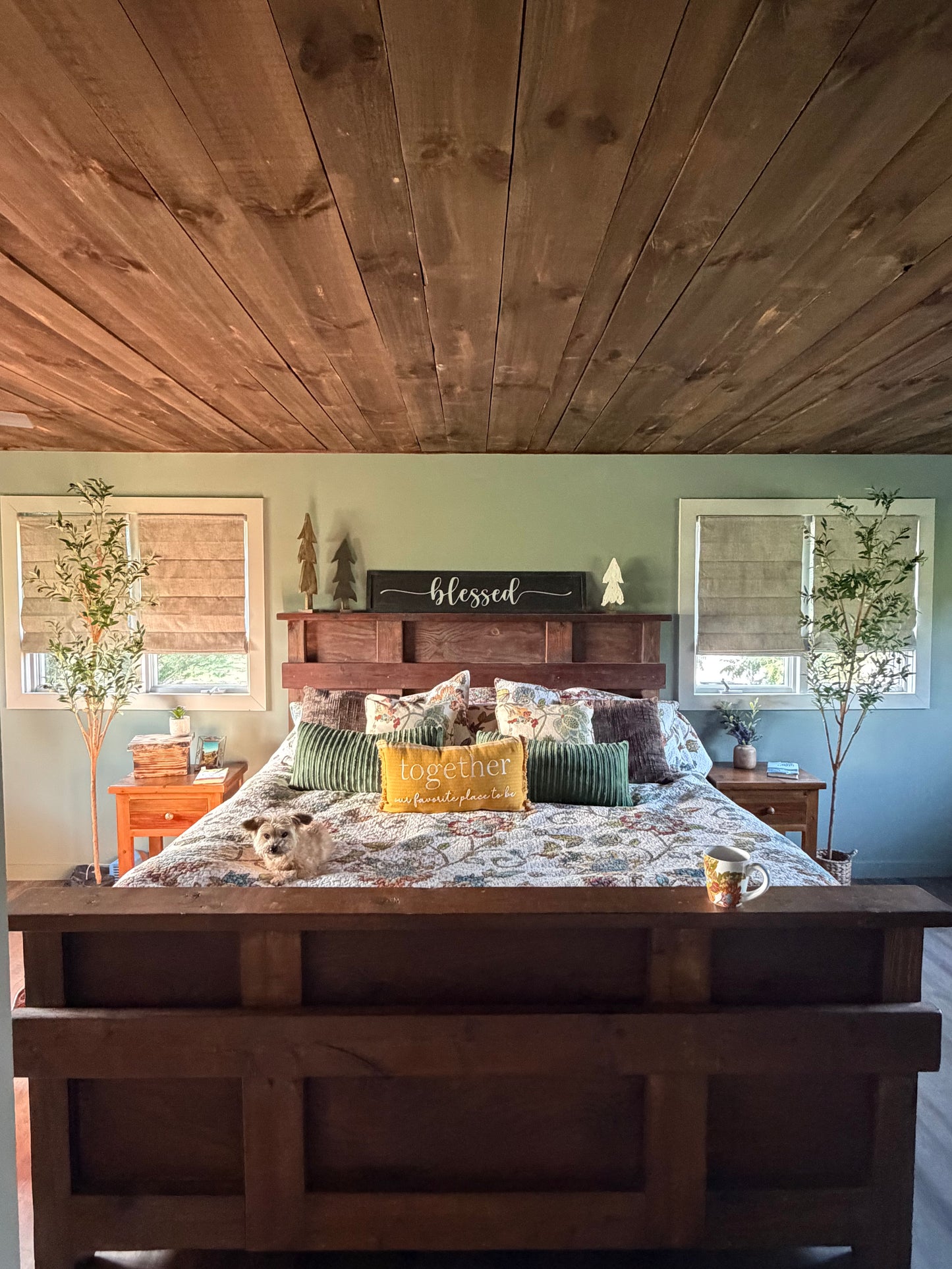Joydeco Cordless Linen Roman Shades