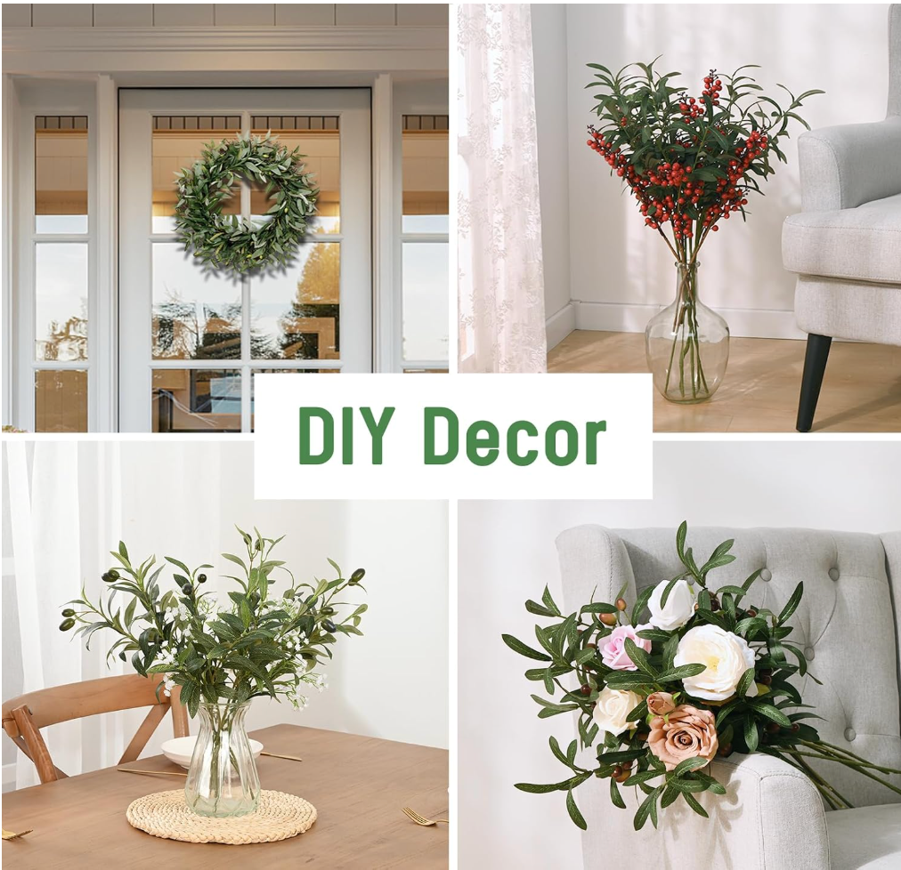Artificial Olive Branch Stems