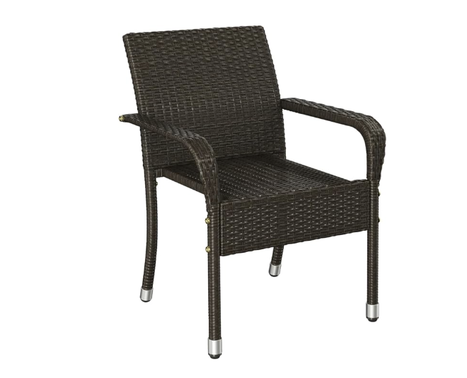 Woven Outdoor Dining Chair Set