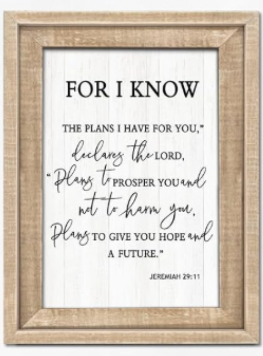 Framed Bible Verse Wall Art – Set of 3