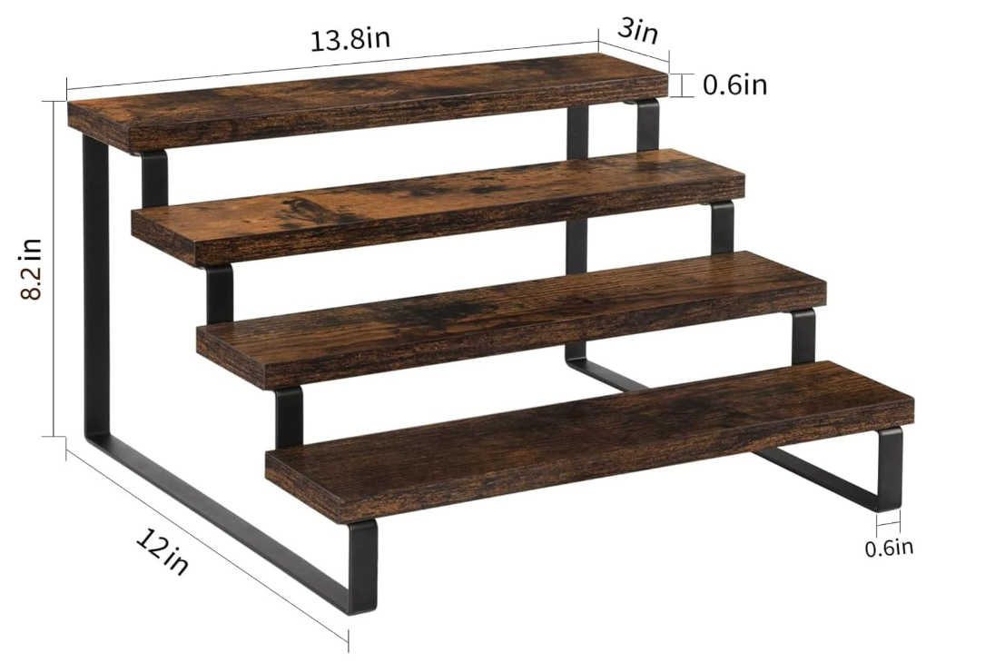 Wood & Metal Shelf Risers